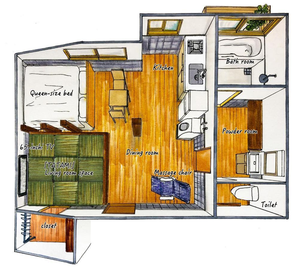 Kunugi Relaxation With 4 Modern Rooms Hakuba Exterior foto